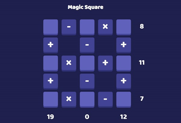 Number Magic Square Game
